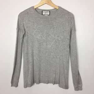 MARY MCFADDEN COLLECTION Crew Neck Sweater Soft Gray Small